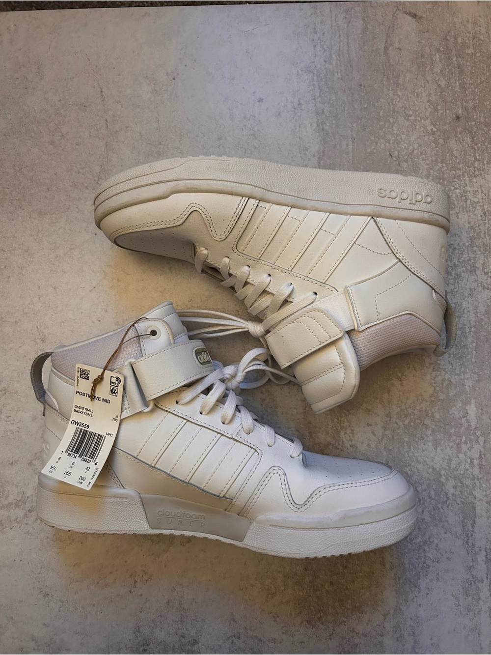 adidas Women’s Cloud White Postmove Mid Sneaker